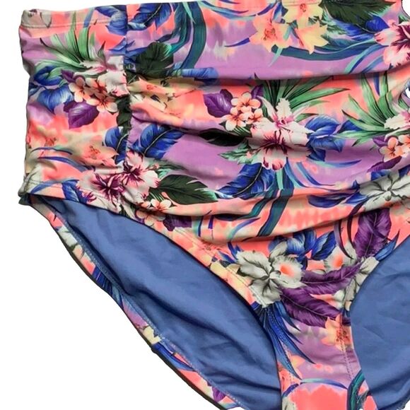 Plus Size California Sunshine High-waist Bikini Bottoms Size 3X - Picture 3 of 6